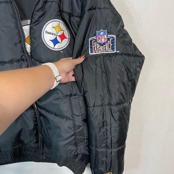Pro Player NFL Experience Pittsburgh Steelers Reversible Men's Jacket - Size L - Picture 11 of 14